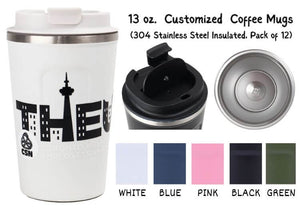 Custom Engraved Personalised Travel Mug Thermal Flask Coffee Cup